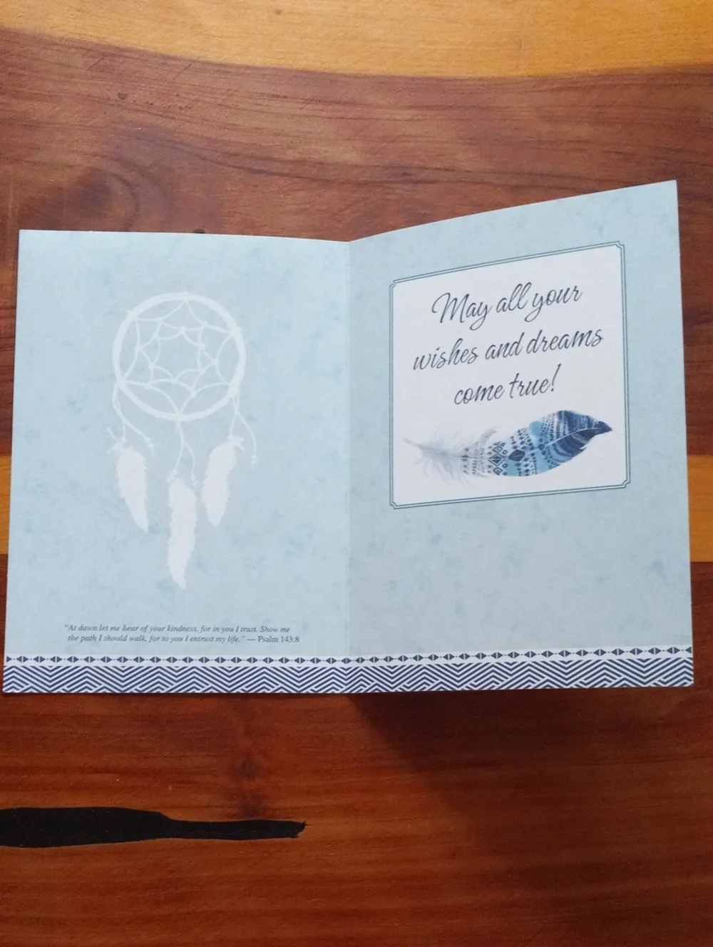 Lot of 5 Religious Feather & Dreamcatcher Birthday Cards with Envelopes